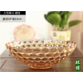 2015 Wholesale Wholesale Amber Crystal Fruit Plate For Gifts Or Home Decorations